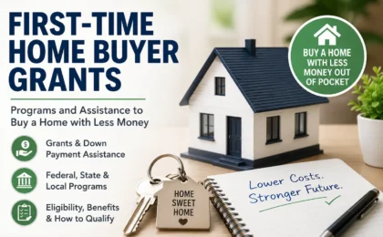 First-time home buyer holding house keys after receiving a down payment assistance grant