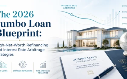 Senior financial advisor discussing jumbo loan refinancing and home equity strategies for 2026